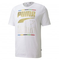 Puma Rebel 5 Continents Tee - White